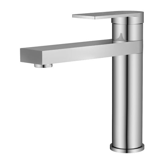 Brass Single Handle Bathroom Basin Faucet Chrome